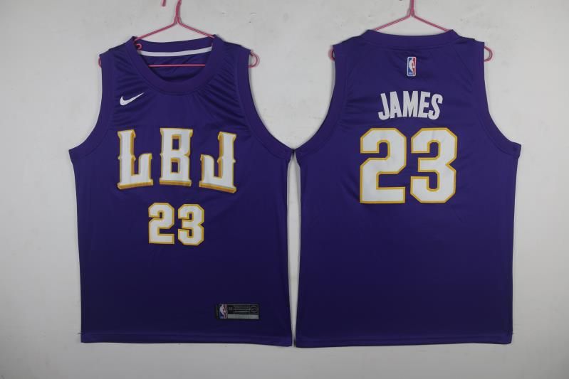 Men Los Angeles Lakers #23 James Purple Game Nike NBA Jerseys->new york giants->NFL Jersey